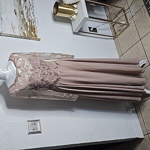 Elegant Embroidered Evening Gown